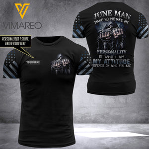 JUNE MAN CUSTOMIZE T-SHIRT 3D PRINTED