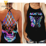 AUGUST GIRL CRISS-CROSS OPEN BACK CAMISOLE TANK TOP LC