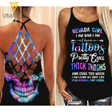 NEVADA GIRL CRISS-CROSS OPEN BACK CAMISOLE TANK TOP
