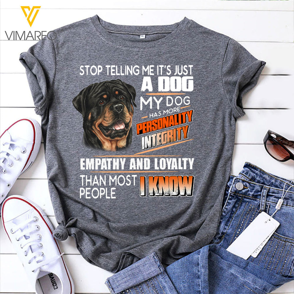 Rottweiler PRINTED 3D TSHIRT YYTT