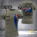 CUSTOMIZED AUSTRALIA ARMY 3D PRINTED TSHIRT YYTT