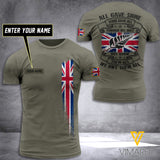 CUSTOMIZED UNITED KINGDOM ARMY 3D PRINTED TSHIRT YYTT
