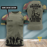 PERSONALIZED BELGIUM SOLDIER/ VETERAN CAMO TSHIRT 3D PRINTED NEYT20