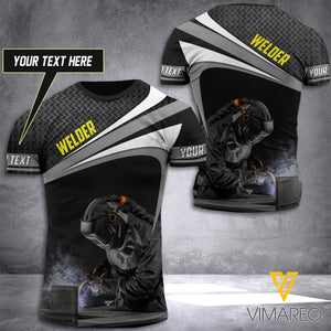 CUSTOMIZED WELDER 3D PRINTED TSHIRT YYTT
