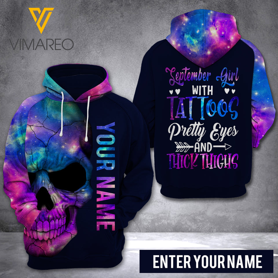 CUSTOMIZED SEPTEMBER GIRL 3D PRINTED HOODIE YYQQ