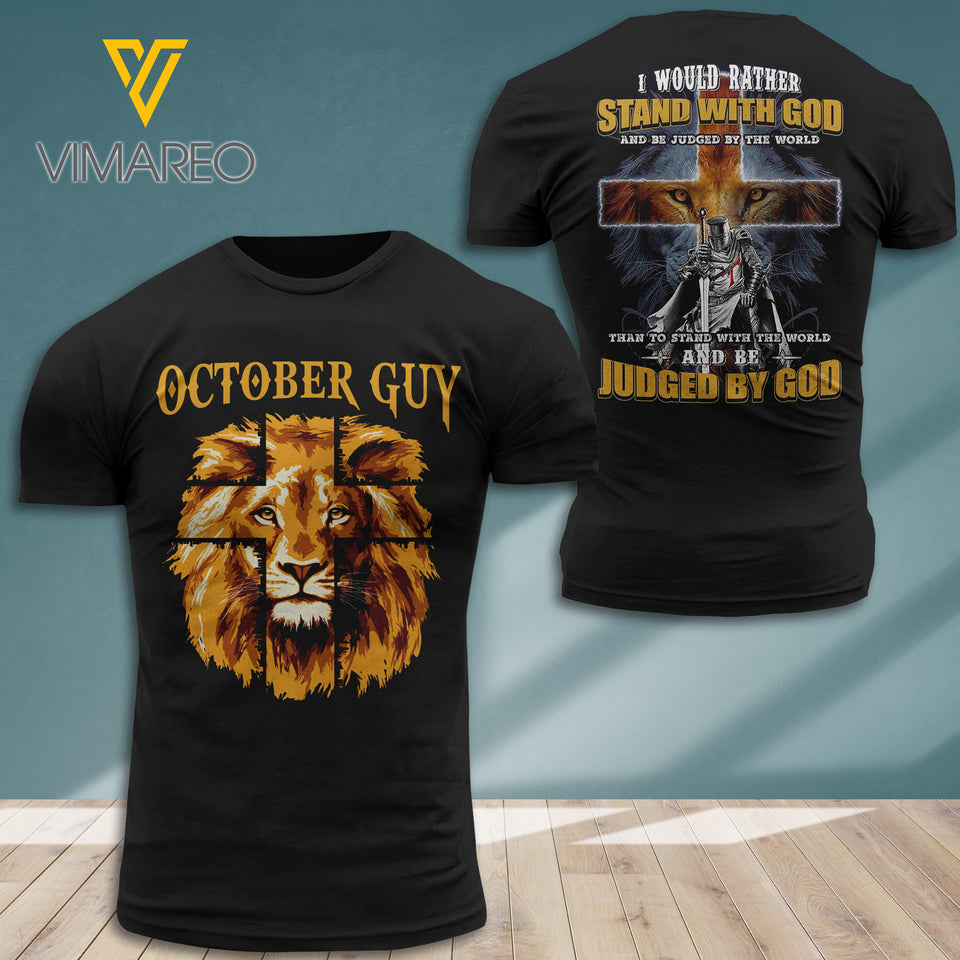 OCTOBER GUY JUDGED BY GOD T-SHIRT