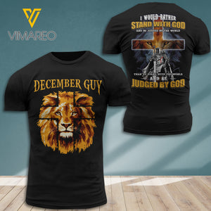 DECEMBER GUY JUDGED BY GOD T-SHIRT