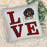 Personalized Dachshund With Love 3D Pillow