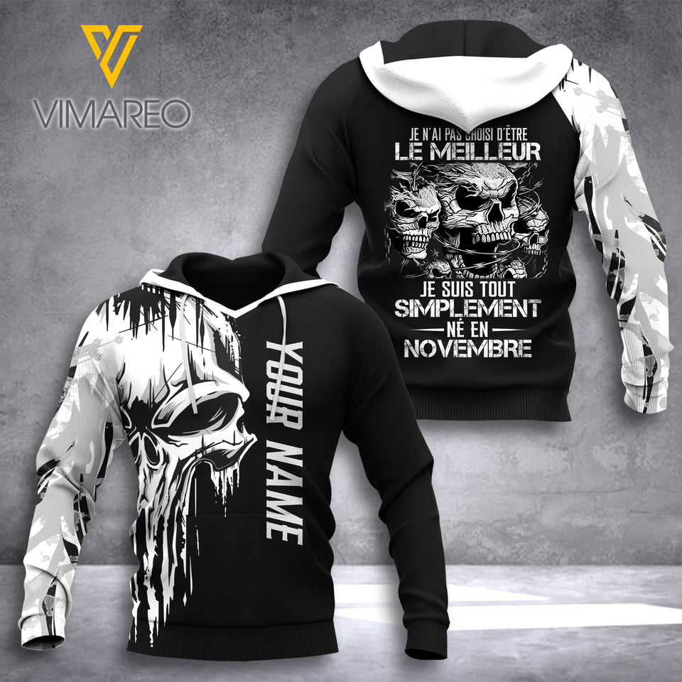 CUSTOMIZE NOVEMBER GUY HOODIE 3D PRINTED NEY128T