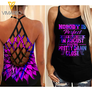 AUGUST GIRL Criss-Cross Open Back Camisole Tank Top YYTT