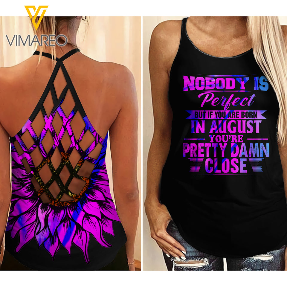 AUGUST GIRL Criss-Cross Open Back Camisole Tank Top YYTT