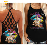 Hippie  Criss-Cross Open Back Camisole Tank Top YYTT