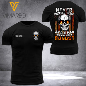 PERSONALIZED AUGUST GUY T-SHIRT 3D PRINTED