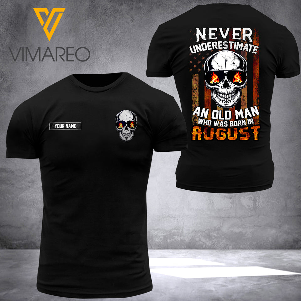PERSONALIZED AUGUST GUY T-SHIRT 3D PRINTED