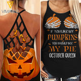 October Queen Criss-Cross Open Back Camisole Tank Top YYTT