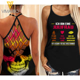 July Girl Criss-Cross Open Back Camisole Tank Top YYTT08