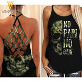 SKULL GIRL CRISS-CROSS TANK TOP 1808QV