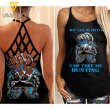Hunting girl Criss-Cross Open Back Camisole Tank Top 1304NGBVQ