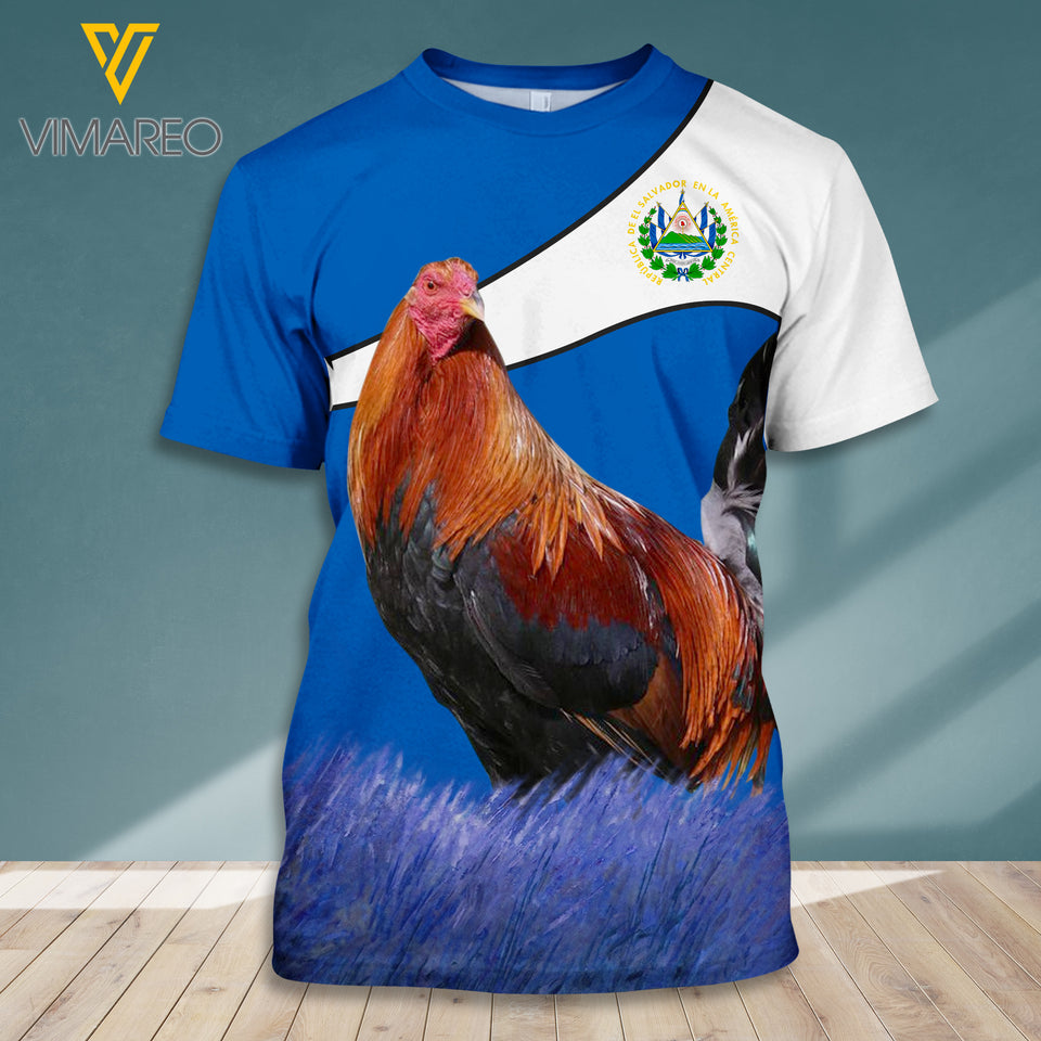 Rooster El Savador hoodie/tshirt  3d all print 1906TH