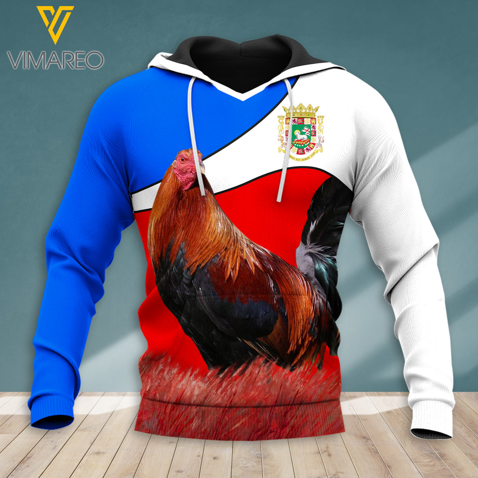 Rooster Puerto rico hoodie/tshirt  3d all print 1906TH
