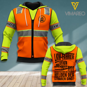 LKW-FAHRER HOODIE 3D PRINTED 0807TH