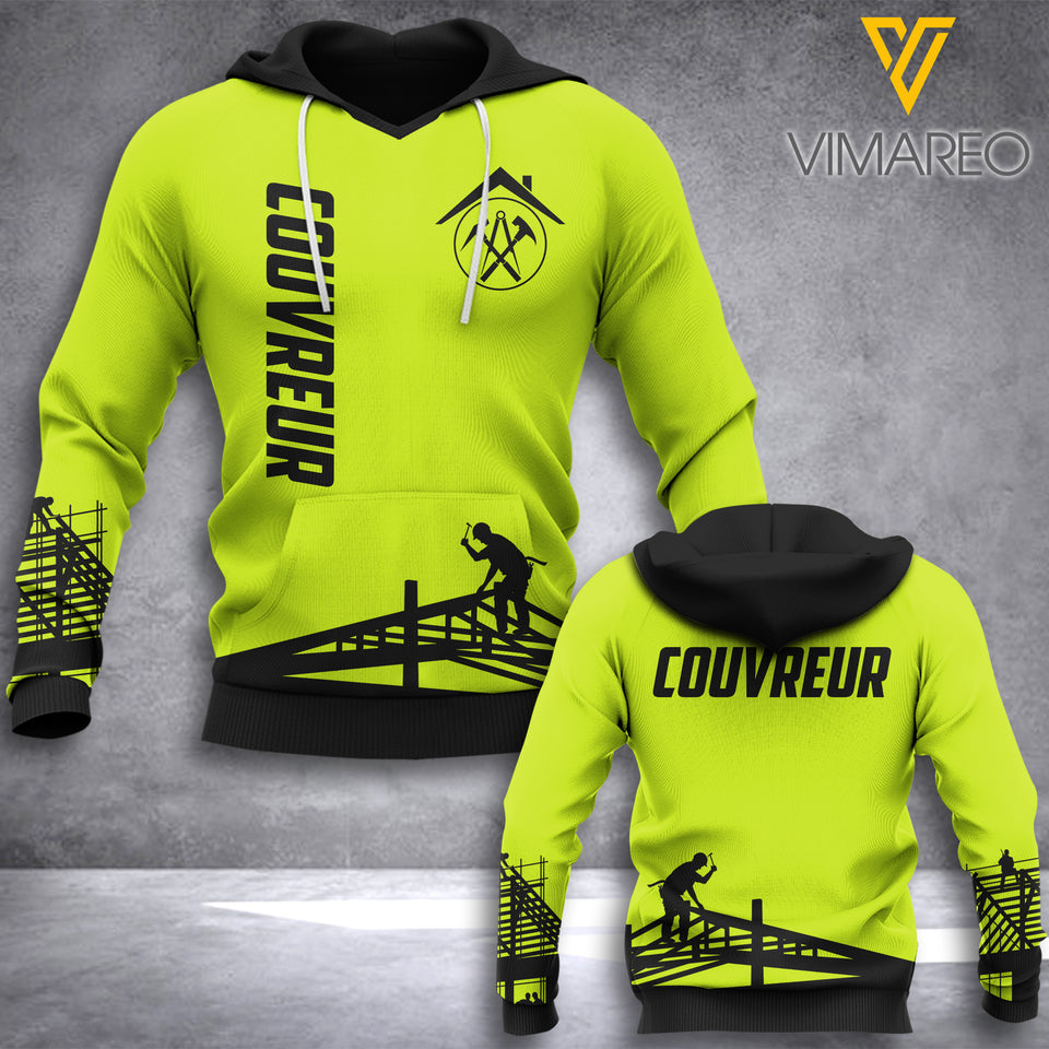 COUVREUR France hoodie 3d all print 1208T