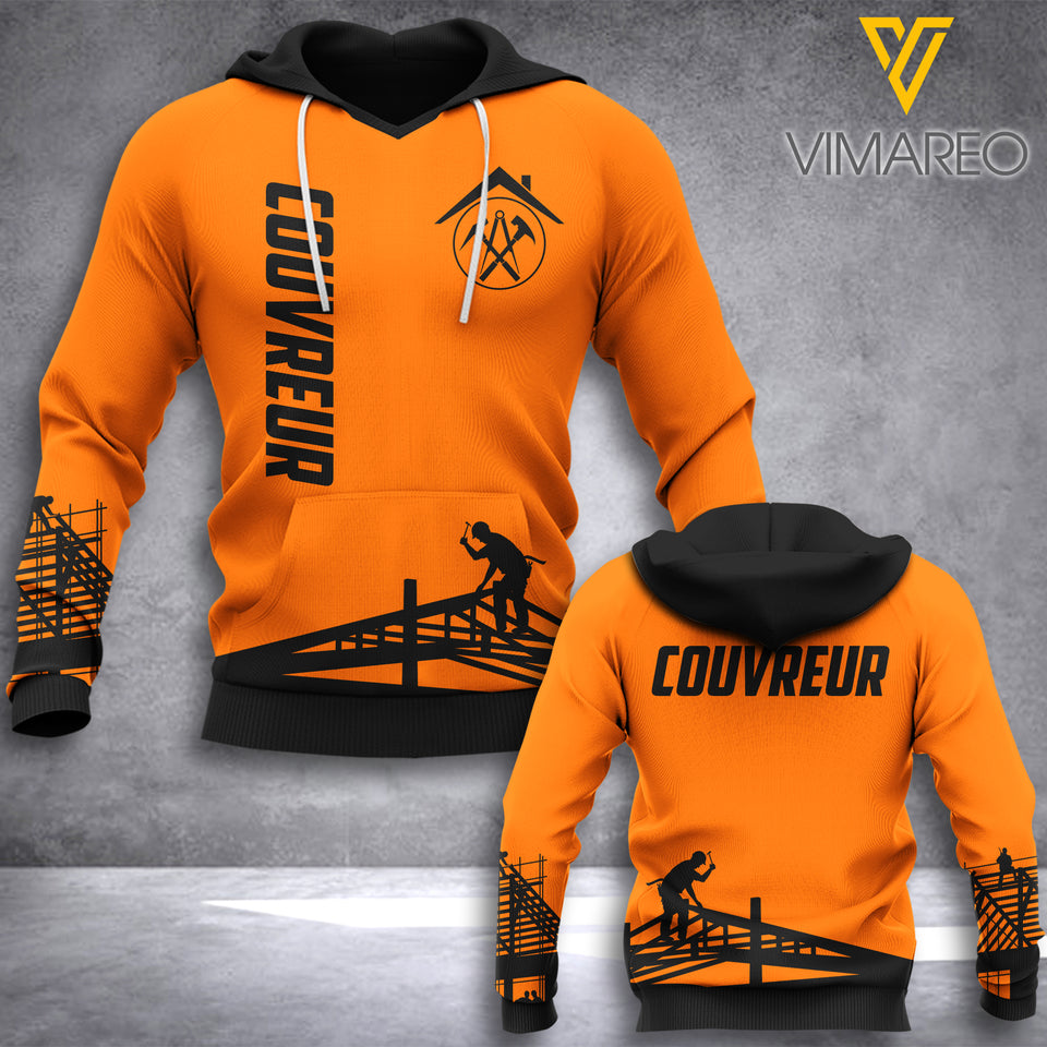 COUVREUR France hoodie 3d all print 1208T