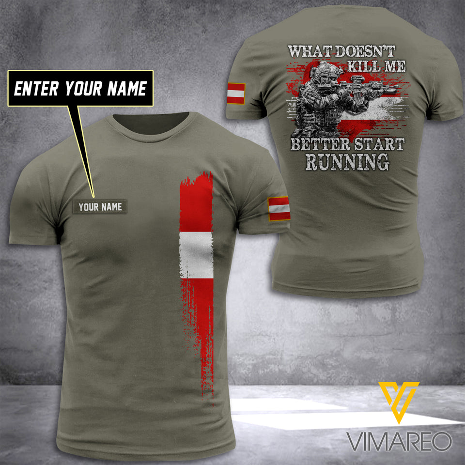 Customized Austria Army 3D Printed TShirt 1304NGBTH
