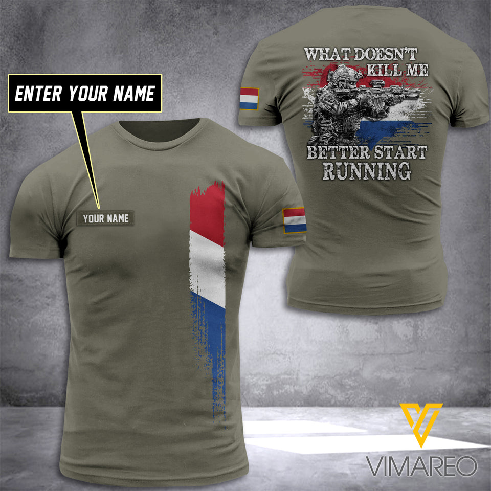 Customized Netherlands Army 3D Printed TShirt 1304NGBTH