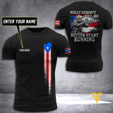 Customized Puerto rico Army 3D Printed TShirt 0904NGBTH