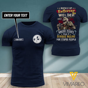 Customized Welder 3D PRINTED SHIRT 0907TH
