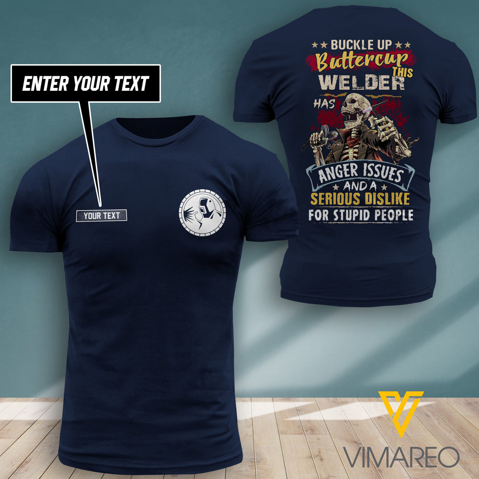Customized Welder 3D PRINTED SHIRT 0907TH