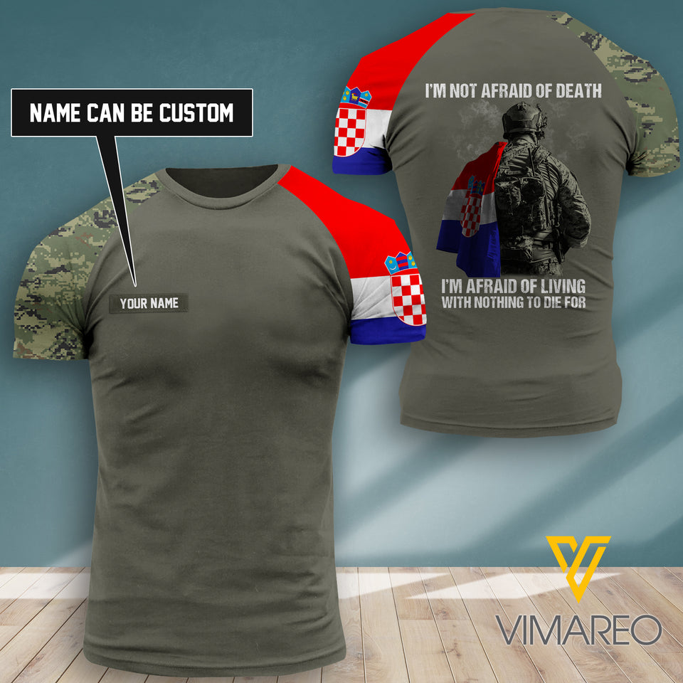 Customized Croatia 3D PRINTED SHIRT 2307TH