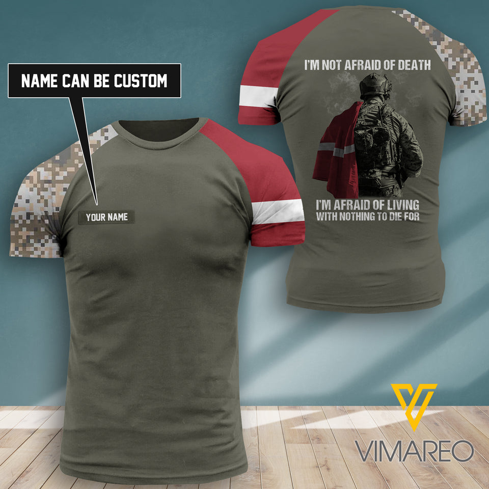 Customized Latvia 3D PRINTED SHIRT 2307TH