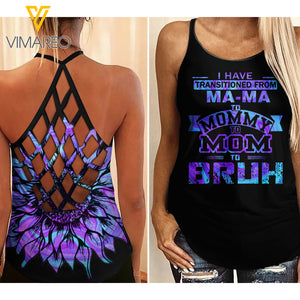 MOM girl Criss-Cross Open Back Camisole Tank Top 1904NGBTH