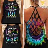 Bestie Wine girl Criss-Cross Open Back Camisole Tank Top 0504NGBT