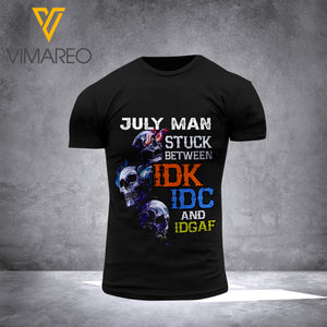 JULY MAN T-SHIRT 3D PRINTED 1405NGBN