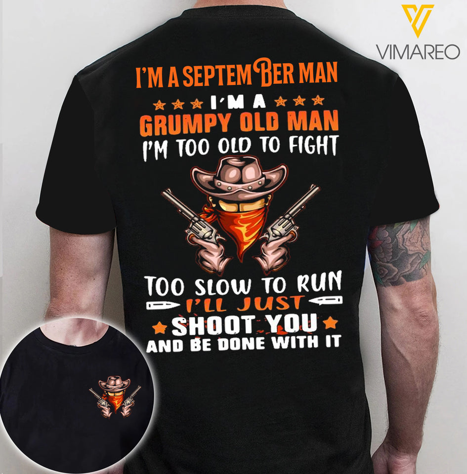 September man Tshirt 3d all print 2206TQ