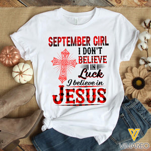 September girl Jesus Tshirt 3d all print 0907TQ