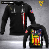Customized Vietnam veteran Army 3D Printed TShirt/Hoodie 1404NGBTH