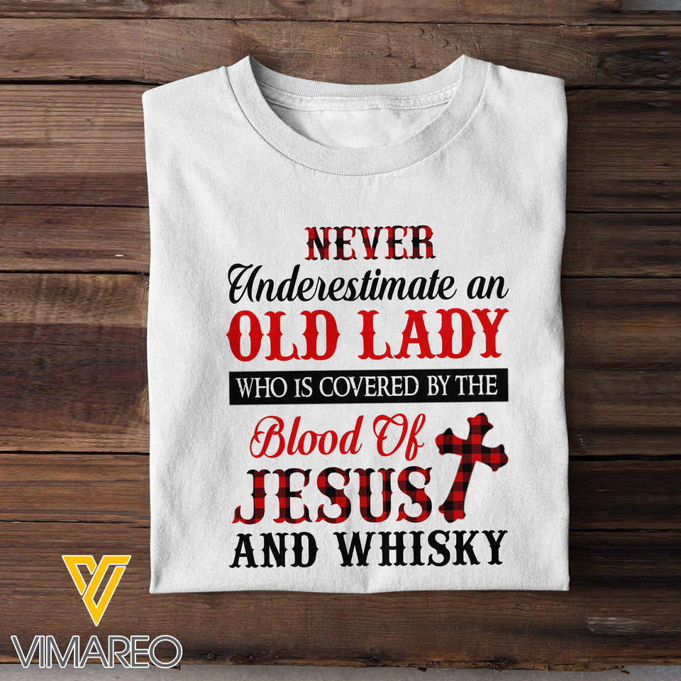 JESUS AND WHISKY TSHIRT 3D PRINTED JUL-LN30