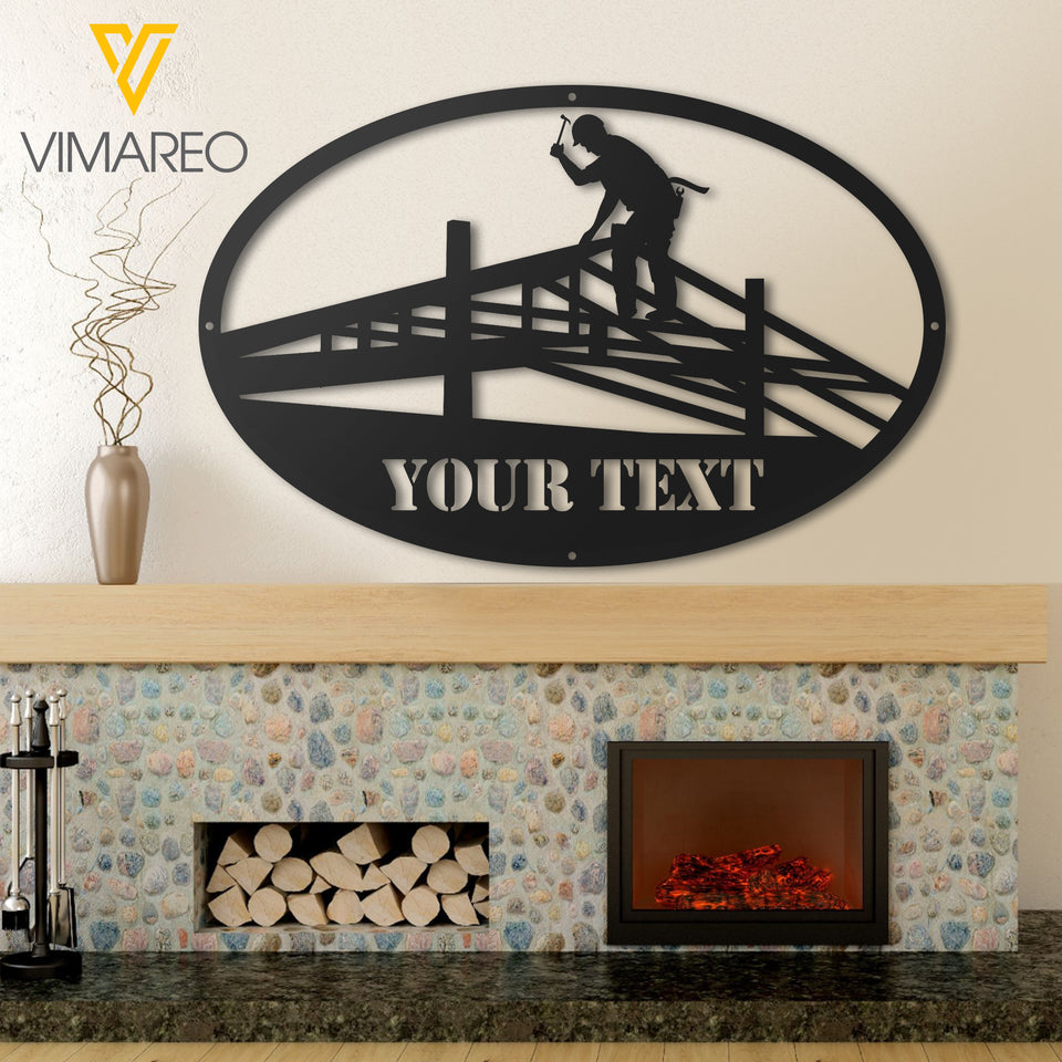 Roofer Monogram Custom Decor Home