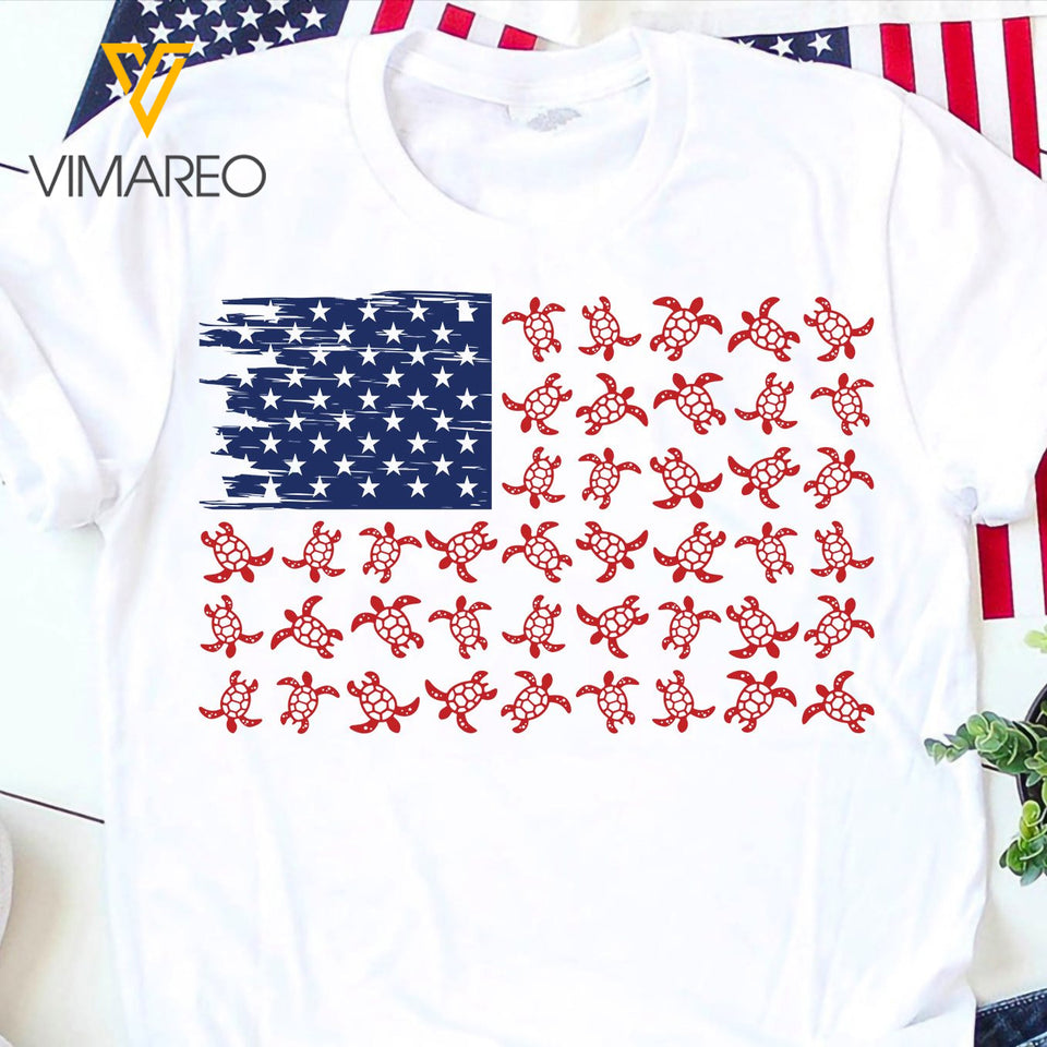 Turtle Flag Tshirt MAY-LN14