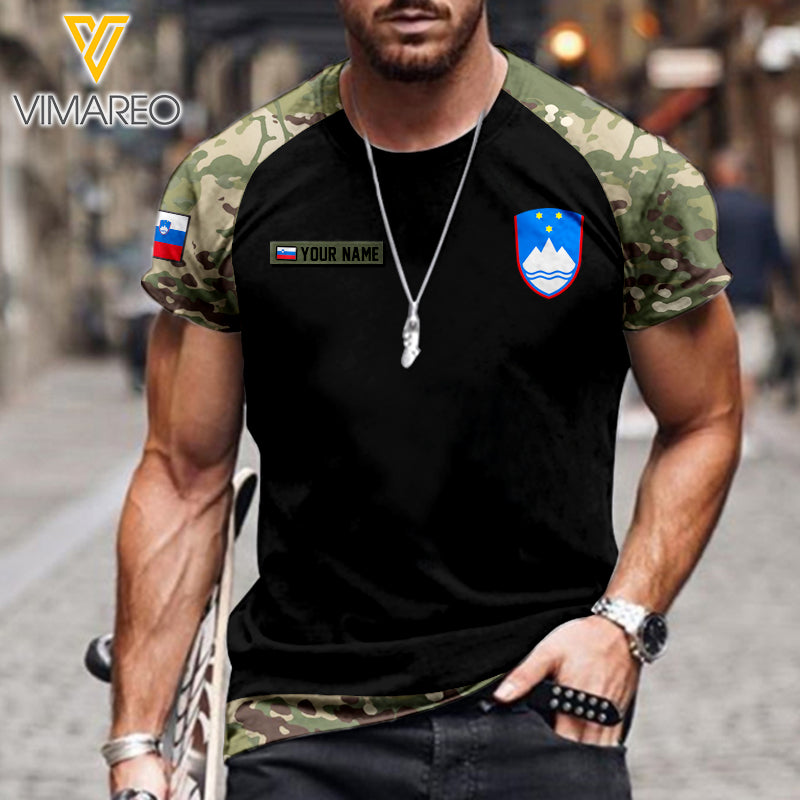 Slovenia Army Tshirt Printed MAY-QH17
