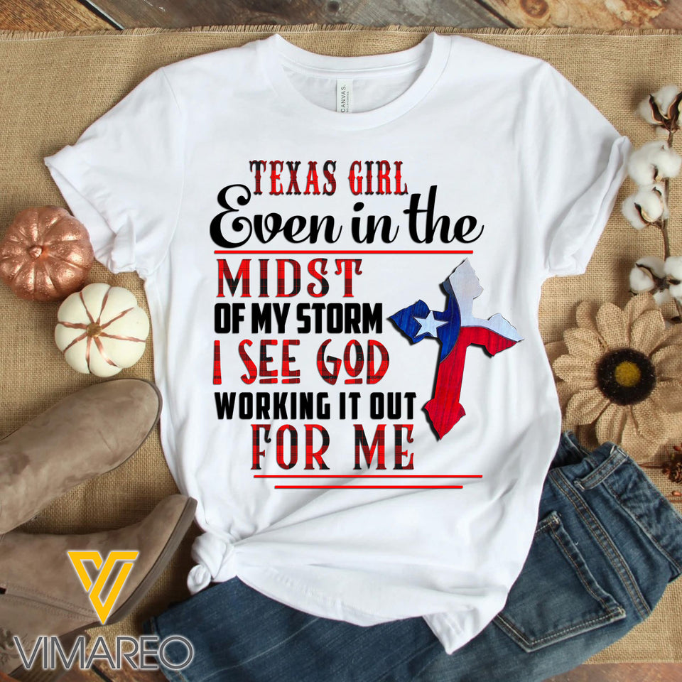 Texas Girl Tshirt Printed MAY-QH12