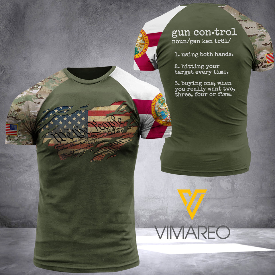 FLORIDA T SHIRT 3D PRINTED TL113 UNDER GUNN