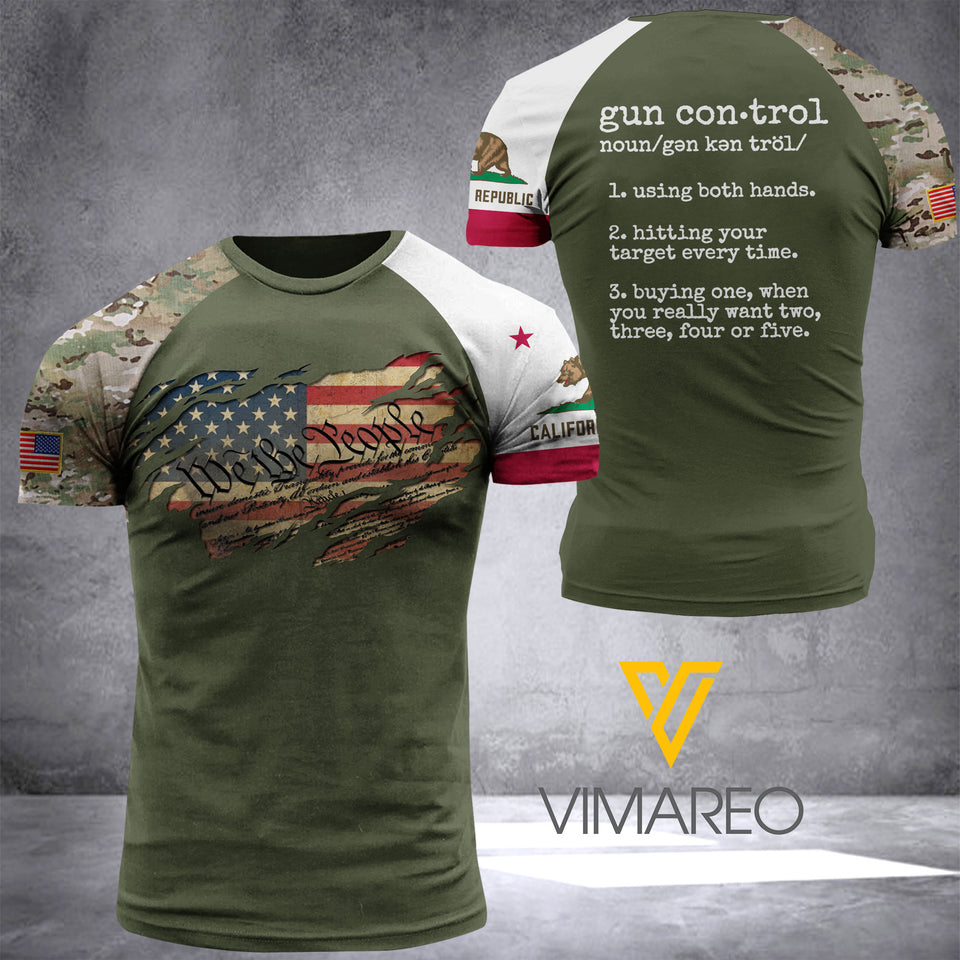 California T SHIRT/HOODIE 3D PRINTED TL113 UNDER GUNN