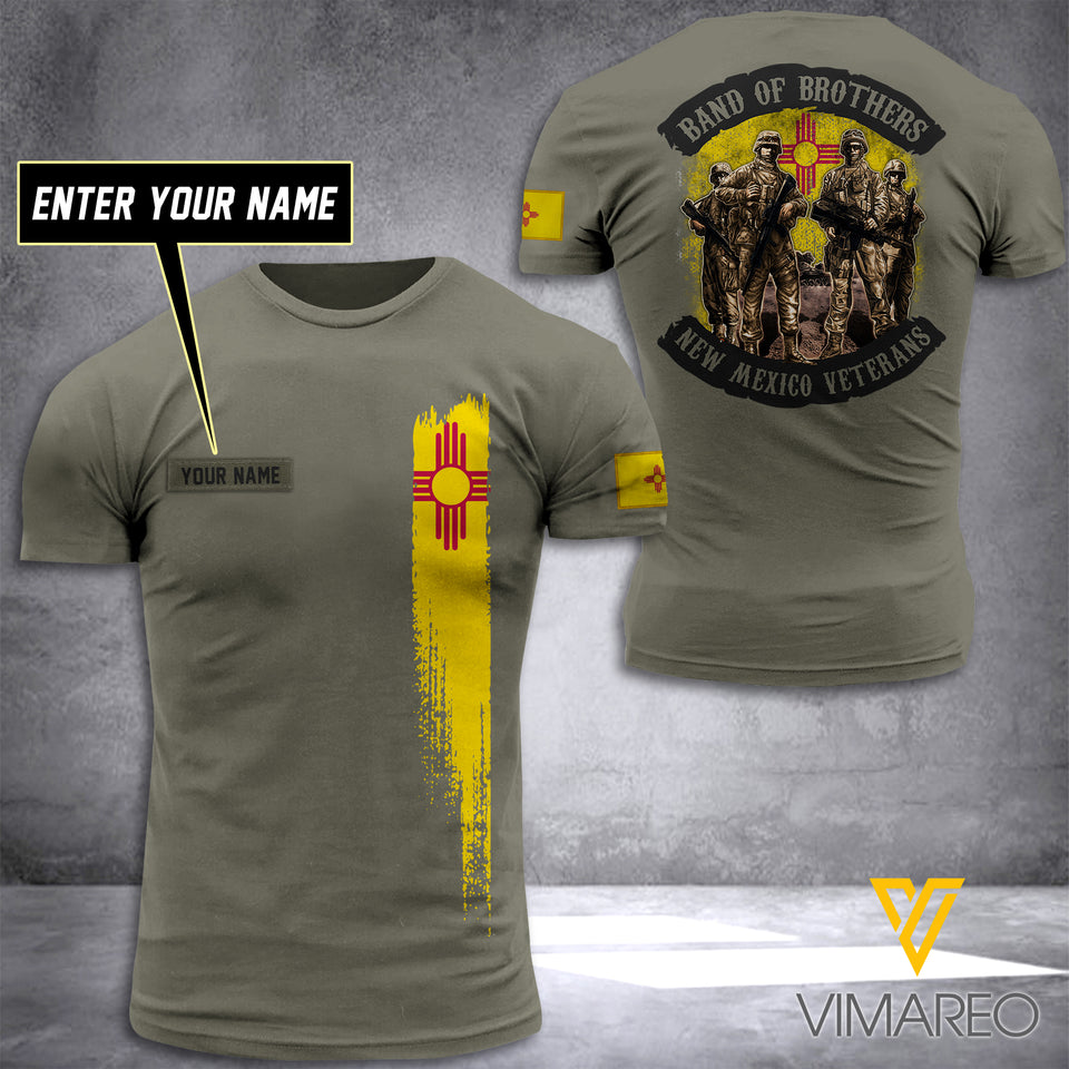 New Mexico VETERANS CUSTOMIZE T SHIRT 3D PRINTED TMTL BROTHER