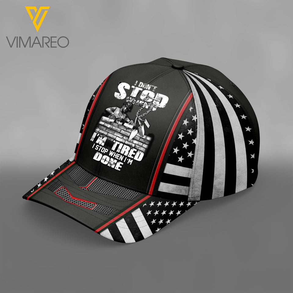 bricklayer Peaked cap 3D MTP DONT STOP
