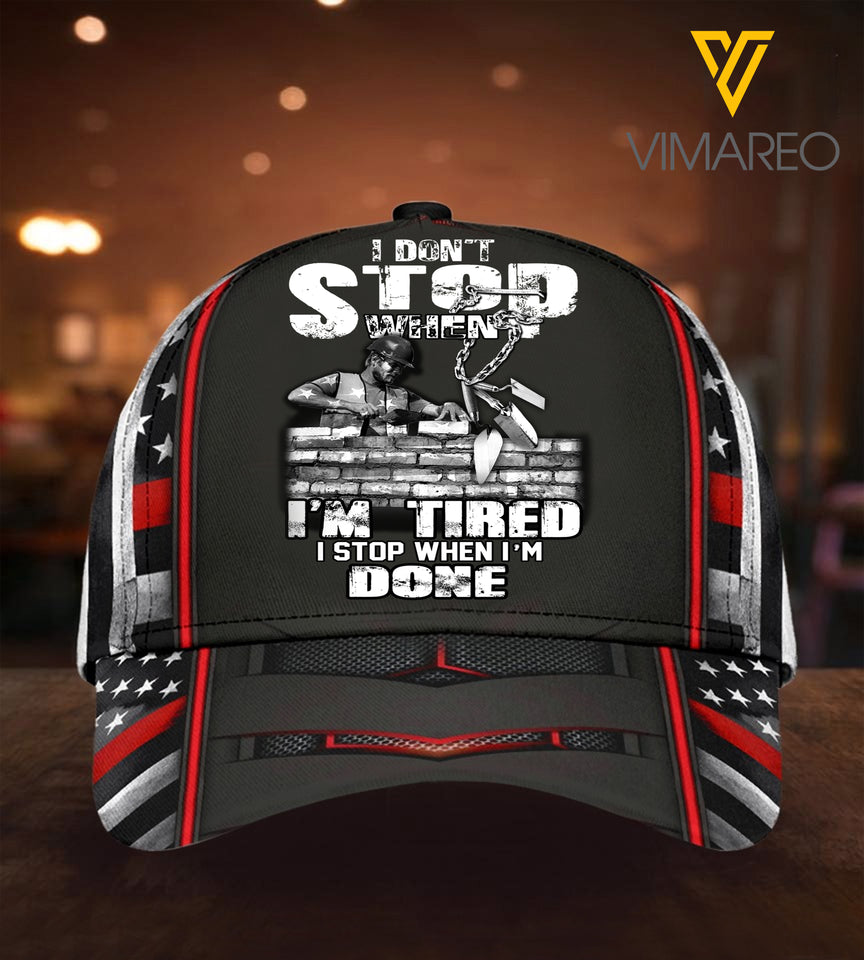 bricklayer Peaked cap 3D MTP DONT STOP